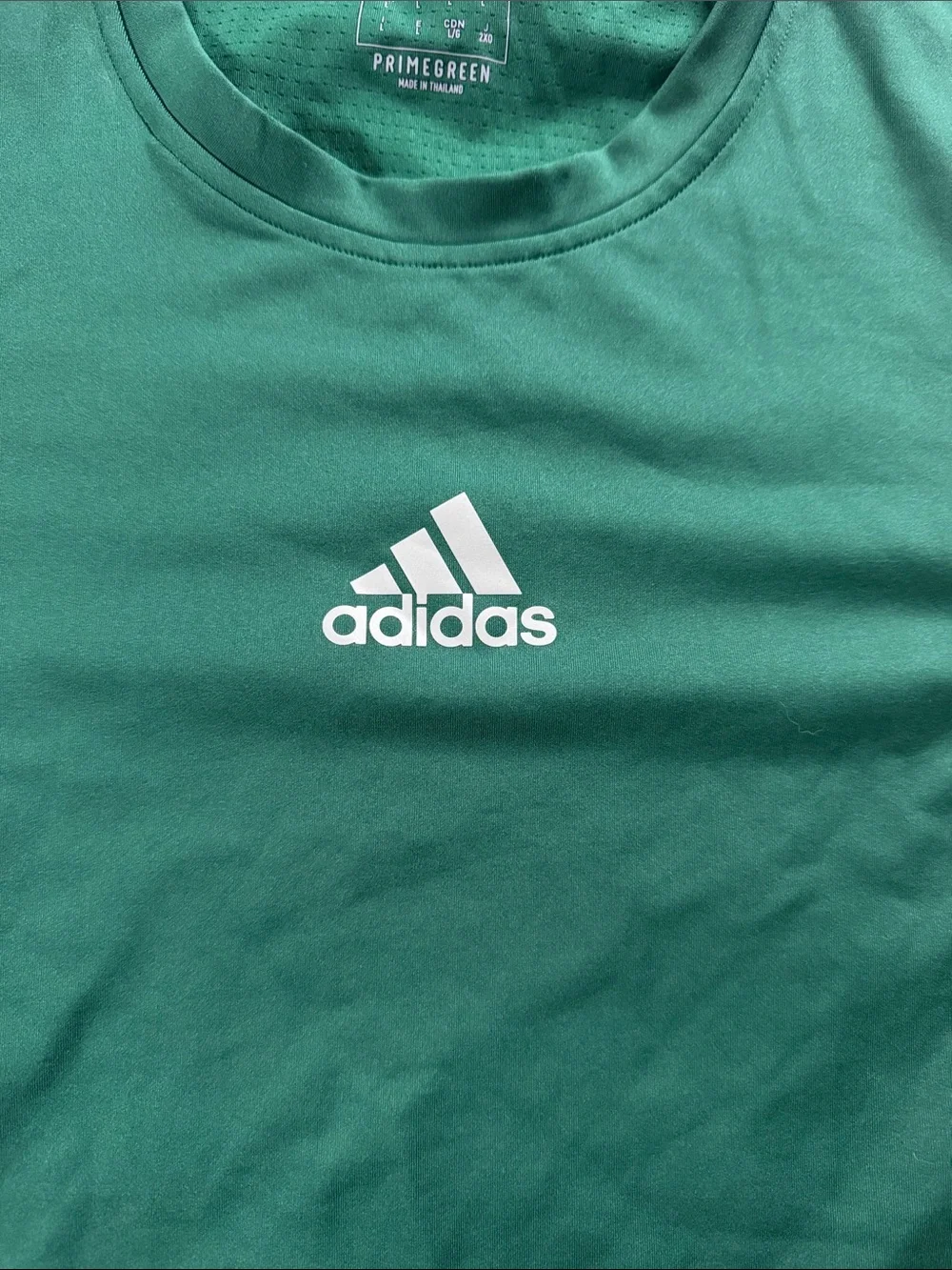 Adidas Men’s Forest Green Tech Fit Athletic Tee
